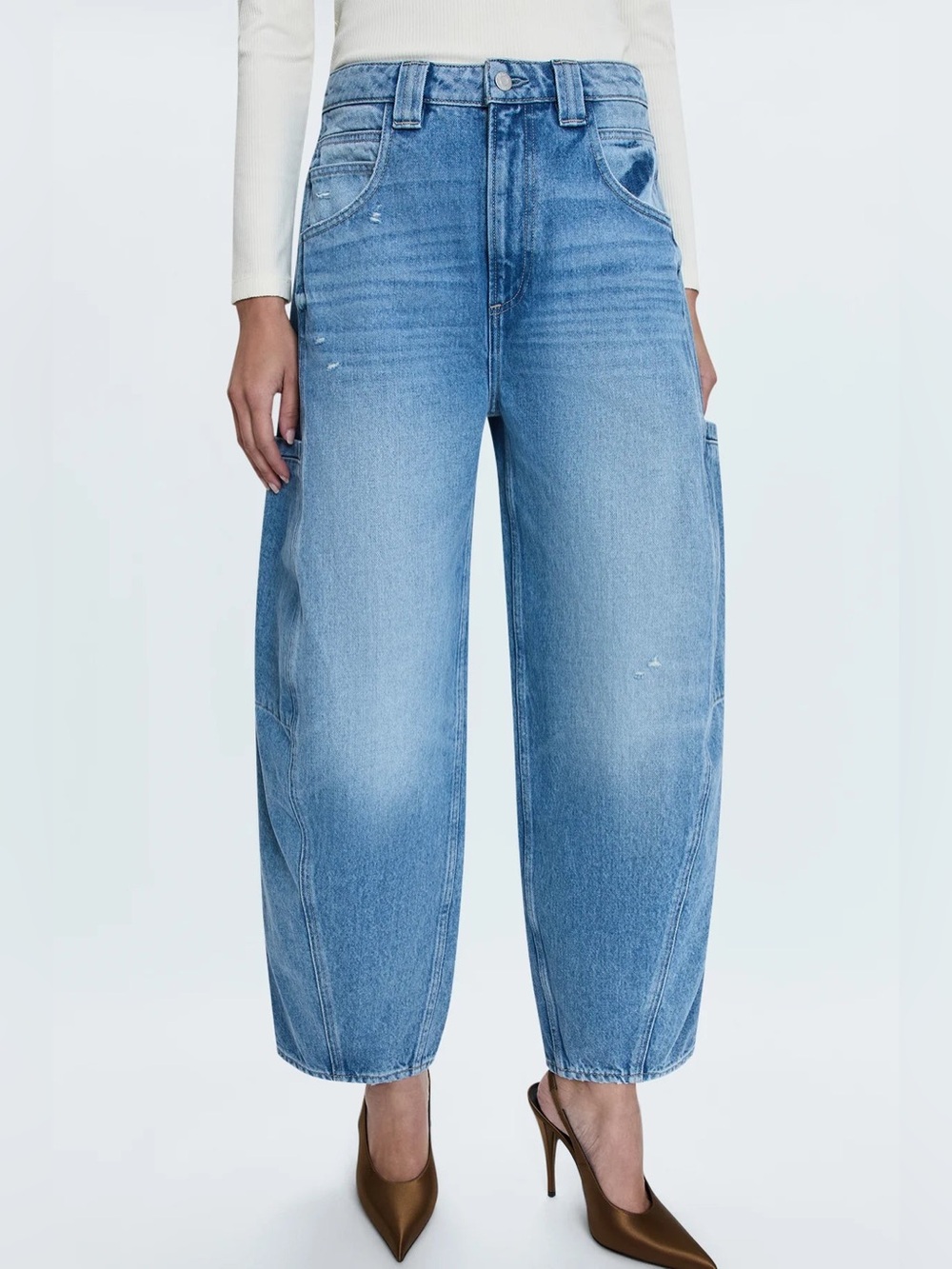 Pistola Gio Barrel Leg Balloon Jeans Freestyle Wash Size 29 Baggy